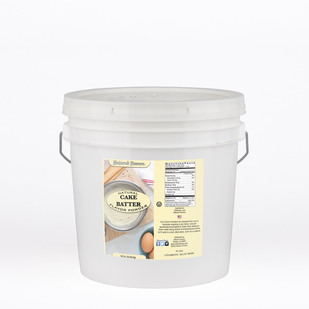 Cake Batter Flavor Powder, Natural