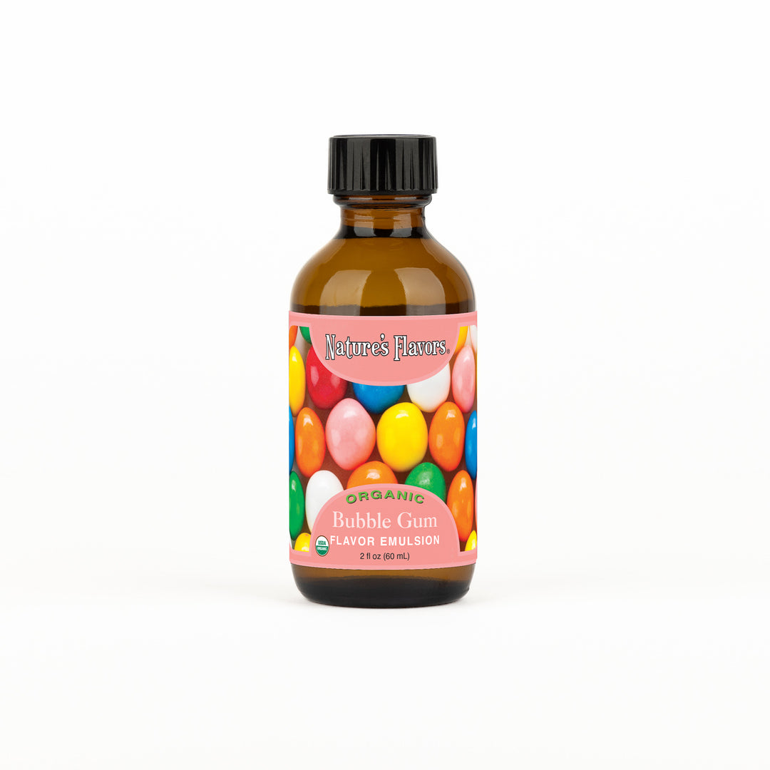Bubble Gum Flavor Emulsion for High Heat Applications, Organic