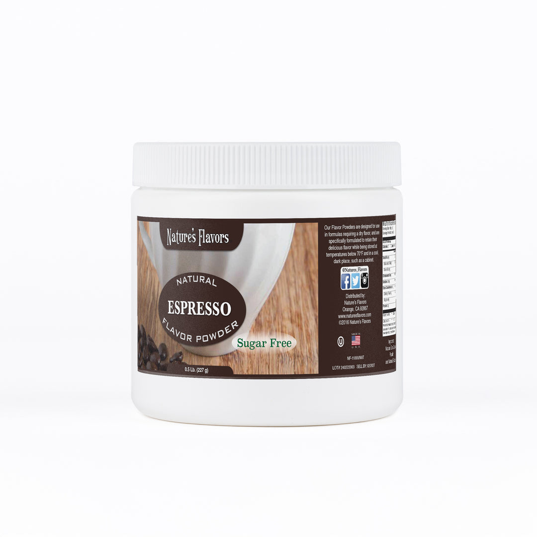 Espresso Sugar Free Flavor Powder, Natural