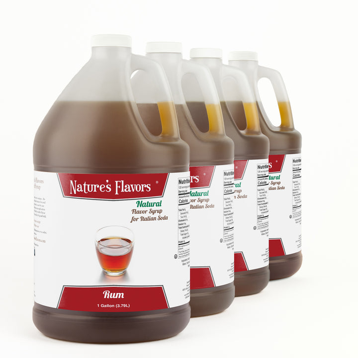 Rum Italian Soda Syrup, Natural