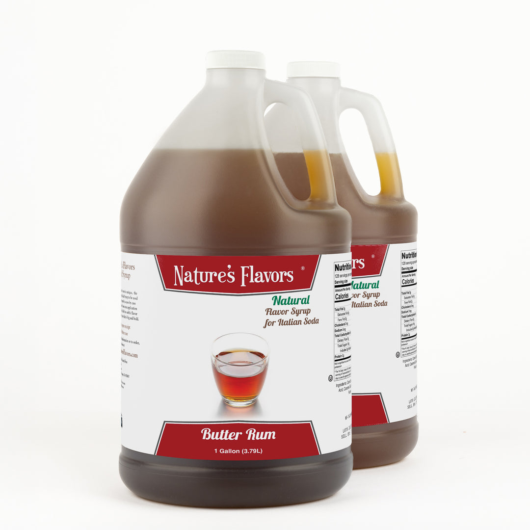 Butter Rum Italian Soda Syrup, Natural