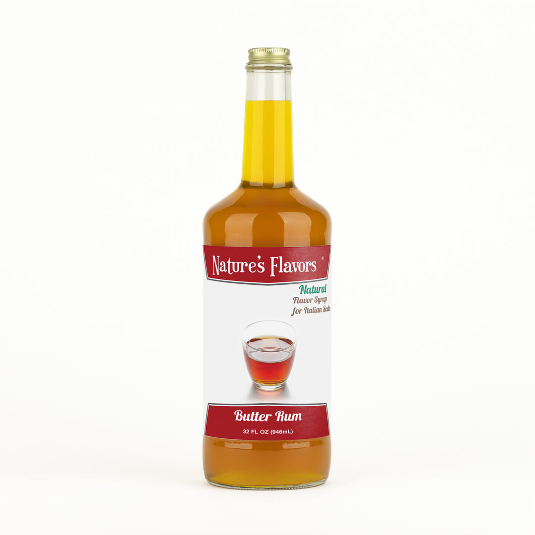 Butter Rum Italian Soda Syrup, Natural
