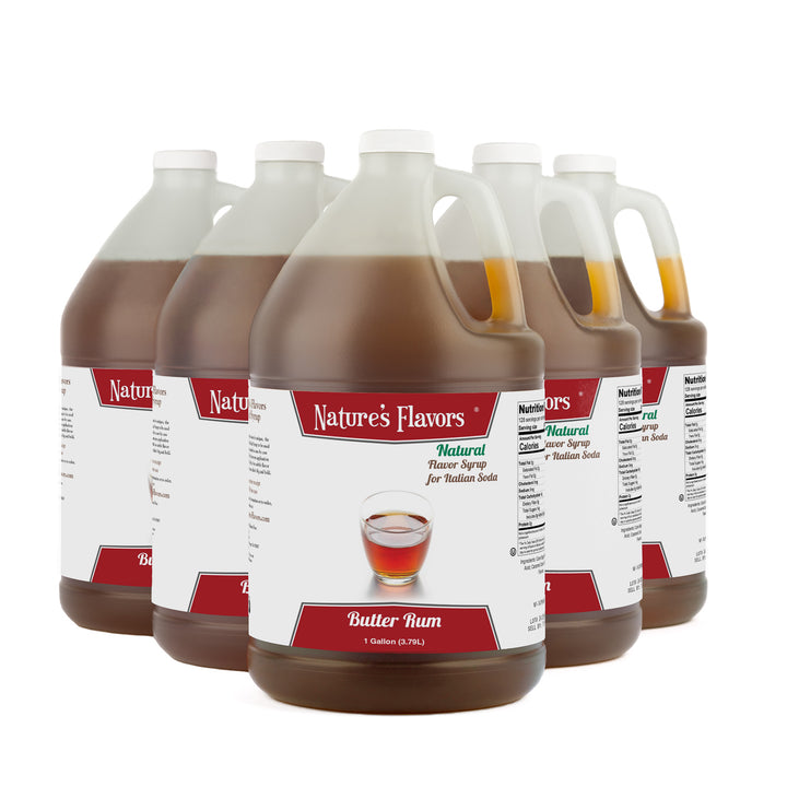 Butter Rum Italian Soda Syrup, Natural