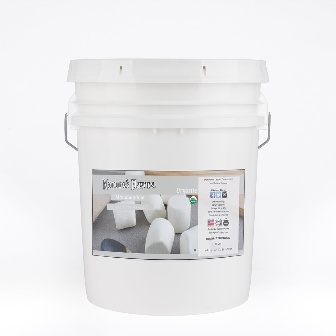 Organic Marshmallow Coffee and Tea Flavor Without Diacetyl