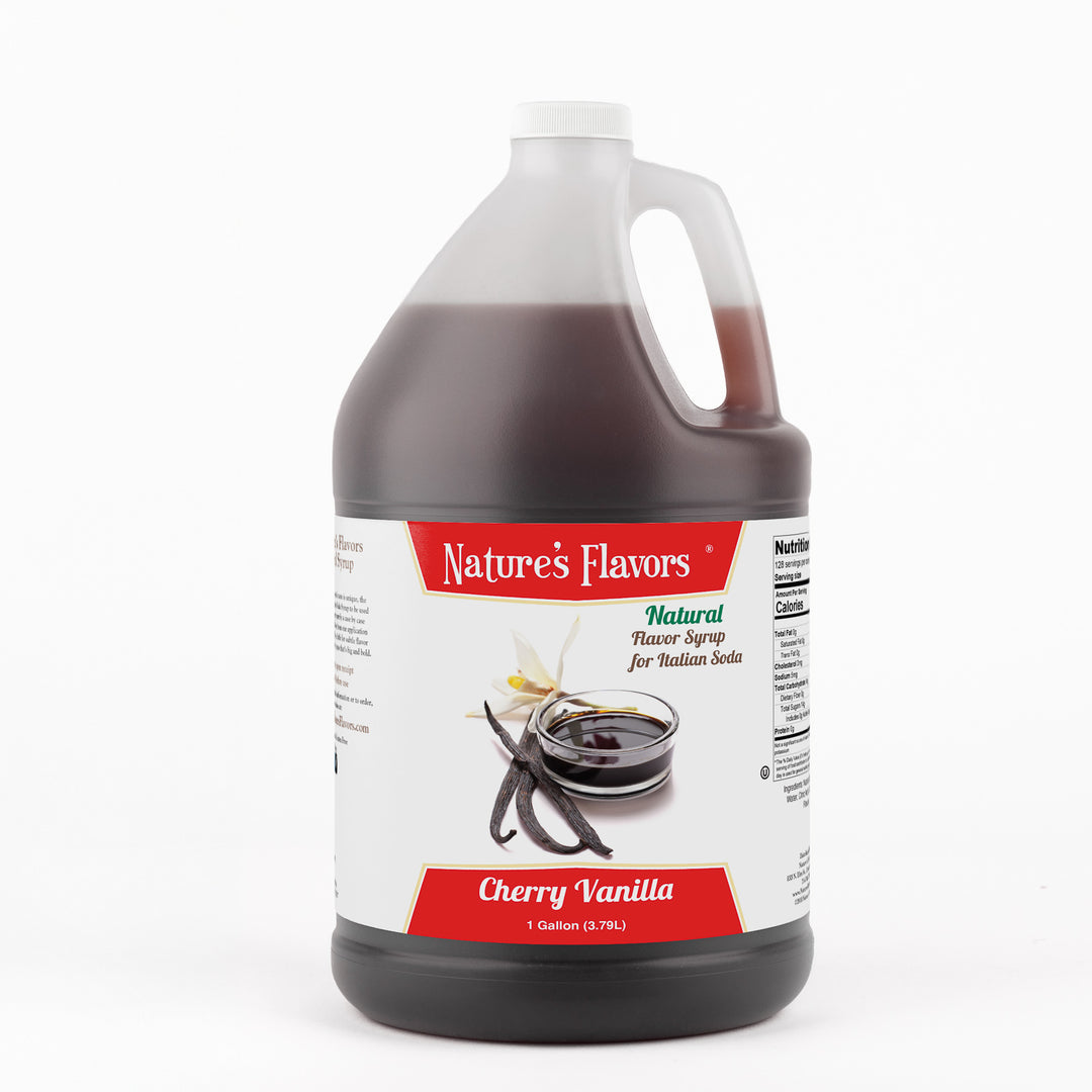 Cherry Vanilla Italian Soda Syrup, Natural