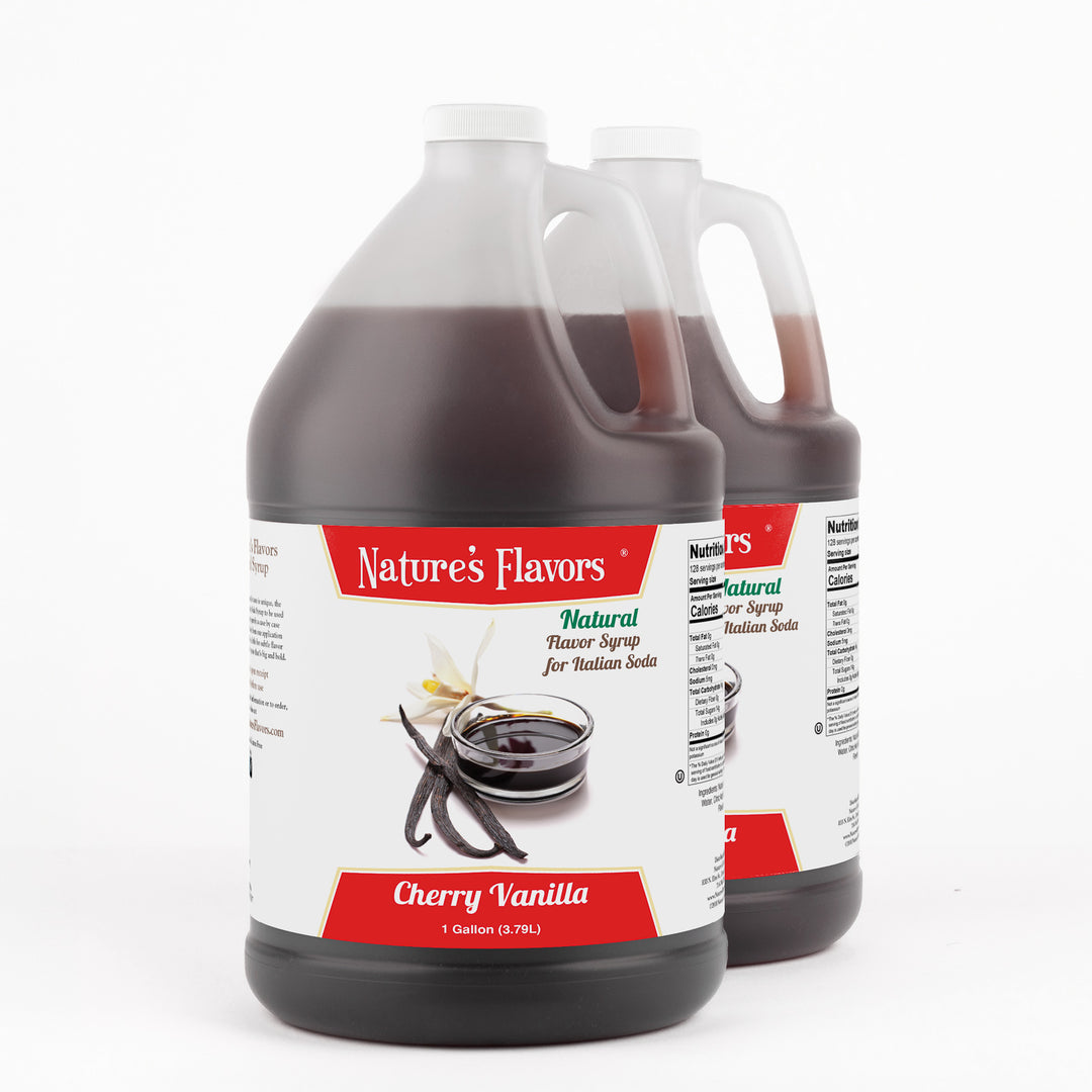 Cherry Vanilla Italian Soda Syrup, Natural
