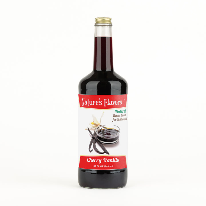 Cherry Vanilla Italian Soda Syrup, Natural