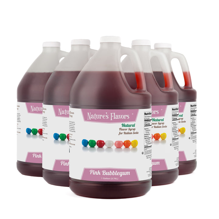 Pink Bubble Gum Italian Soda Syrup, Natural