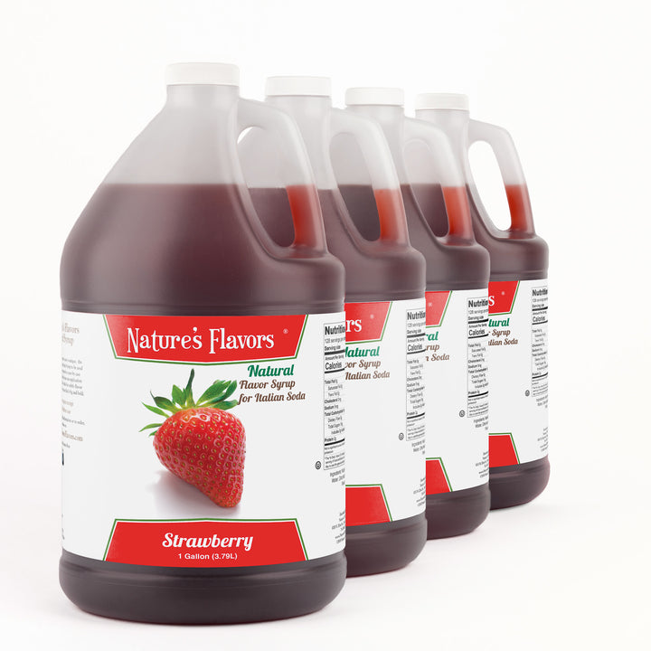 Strawberry Italian Soda Syrup, Natural