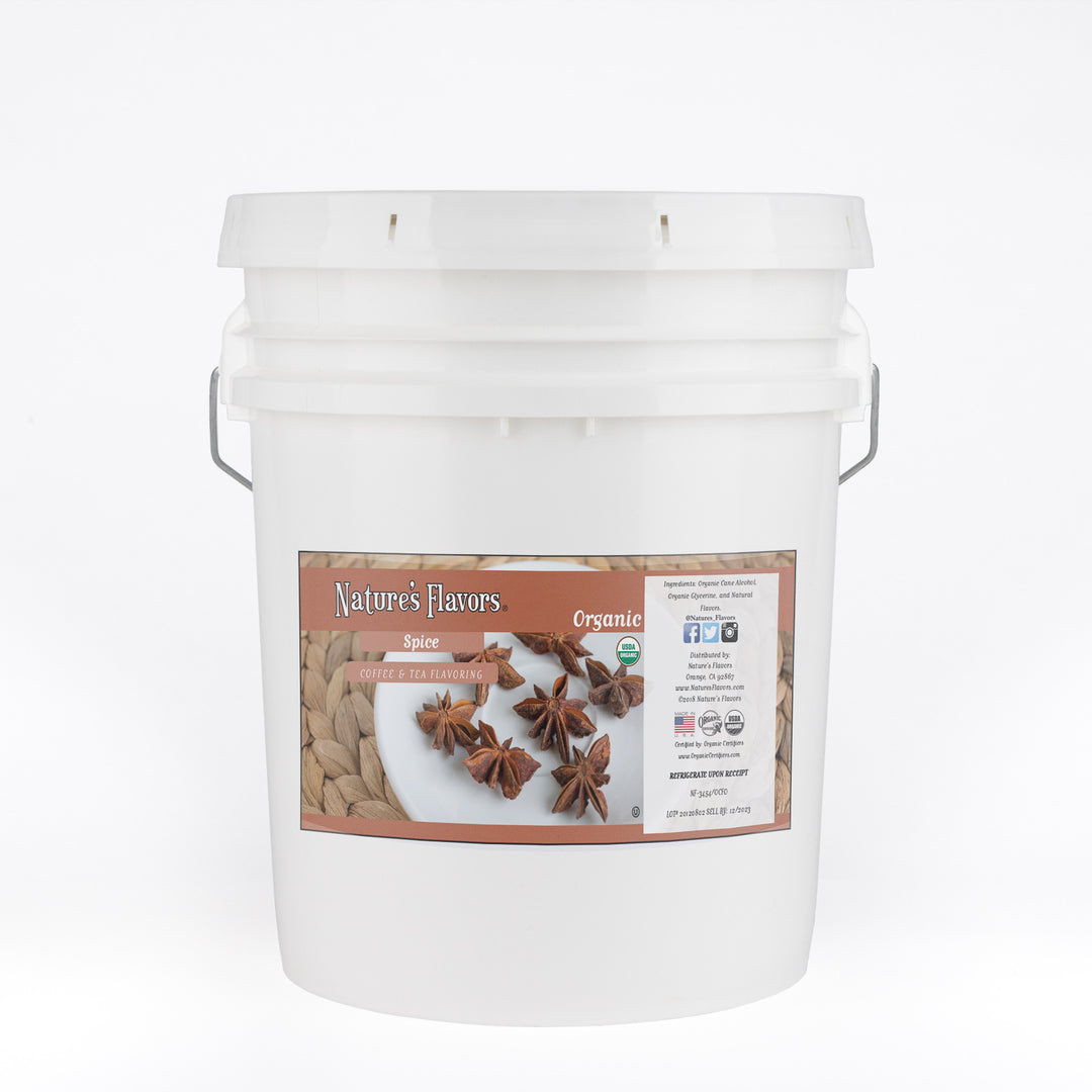 Organic Spice Coffee and Tea Flavor Without Diacetyl