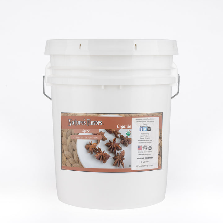Organic Spice Coffee and Tea Flavor Without Diacetyl