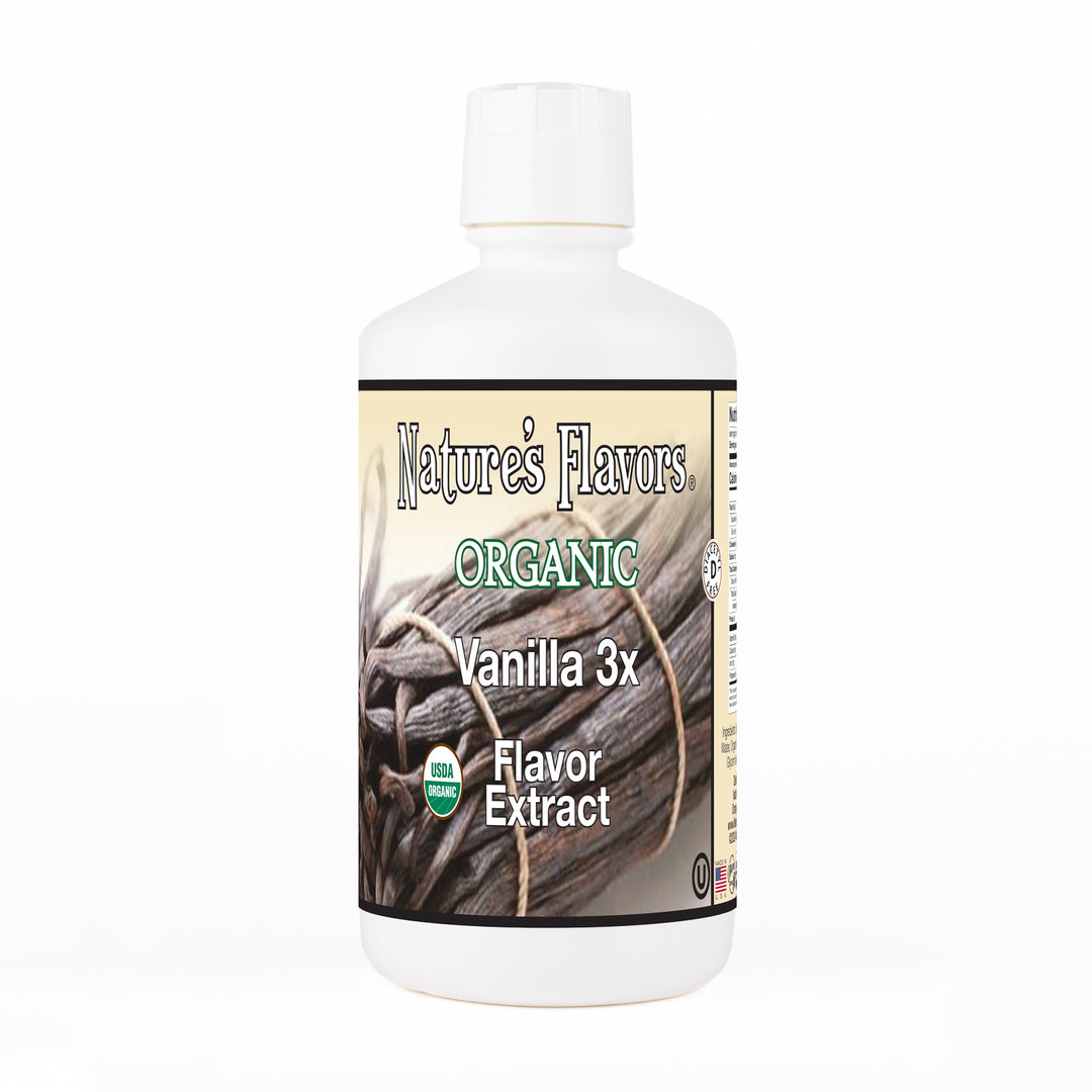 Vanilla Flavor Extract Without Diacetyl (3x Fold), Organic