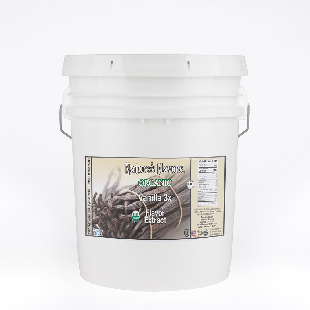 Vanilla Flavor Extract Without Diacetyl (3x Fold), Organic