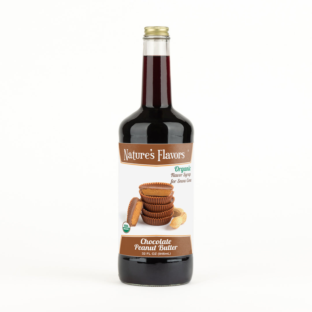 Chocolate Peanut Butter Snow Cone Syrup, Organic