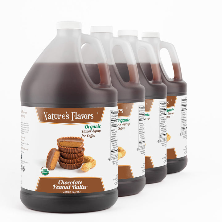 Chocolate Peanut Butter Coffee Syrup, Organic