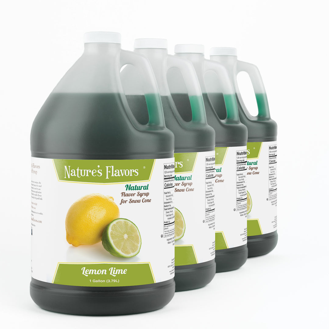 Lemon Lime Snow Cone Syrup, Natural