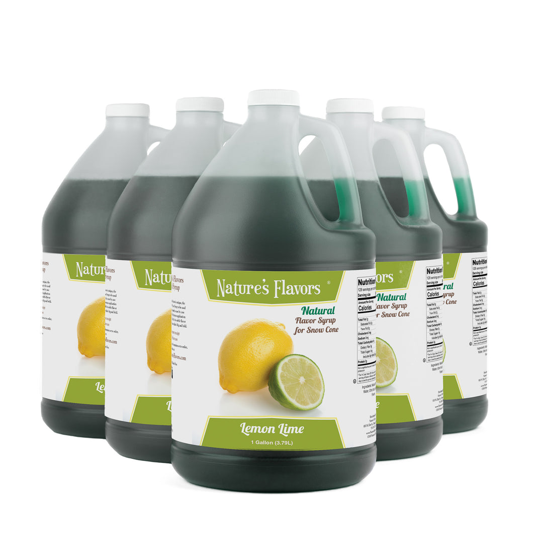Lemon Lime Snow Cone Syrup, Natural