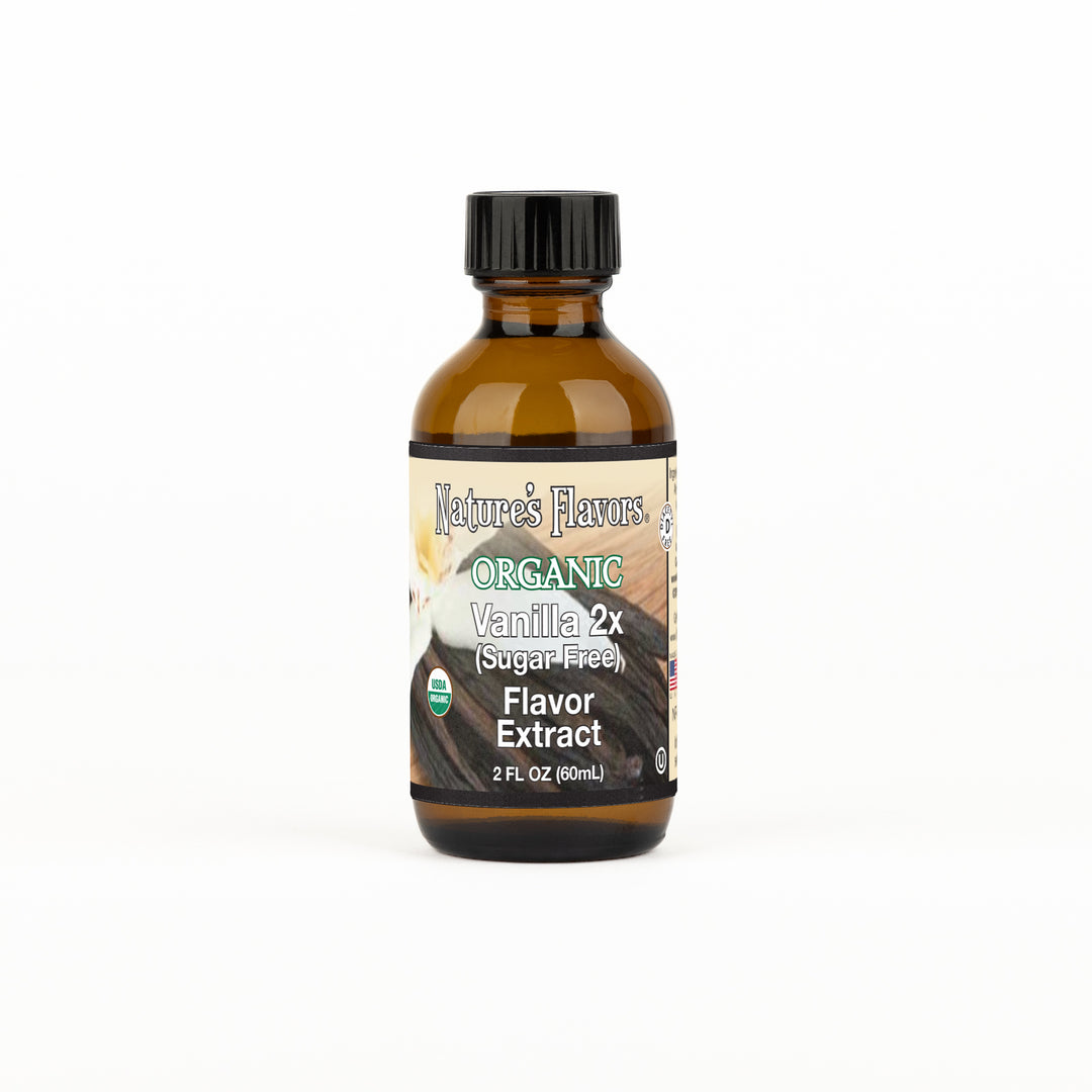 Vanilla Flavor Extract Without Diacetyl Sugar Free (2x Fold), Organic