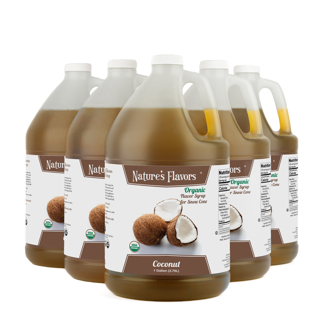 Coconut Snow Cone Syrup, Organic