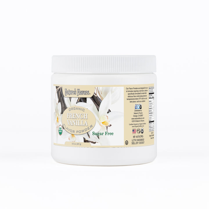French Vanilla Flavor Powder (Sugar-Free), Organic