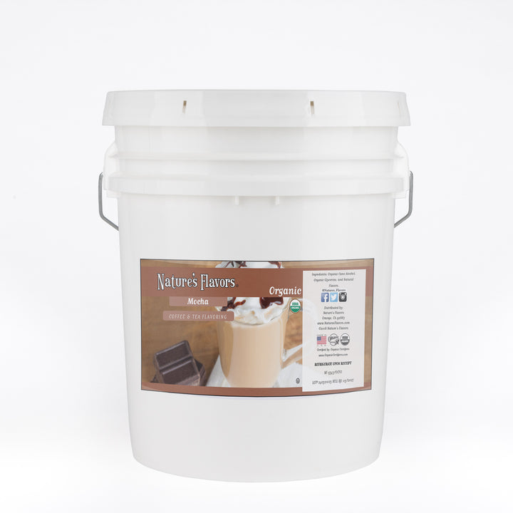 Organic Mocha Coffee and Tea Flavor Without Diacetyl