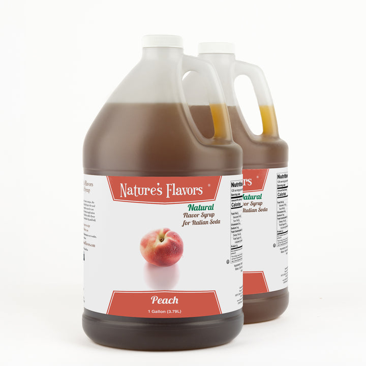 Peach Italian Soda Syrup, Natural