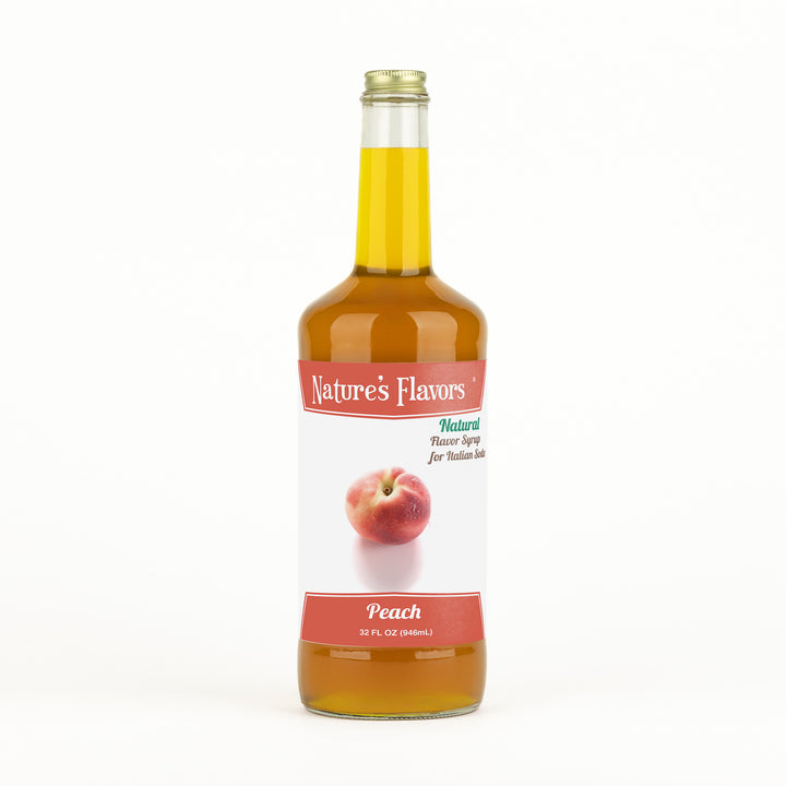 Peach Italian Soda Syrup, Natural