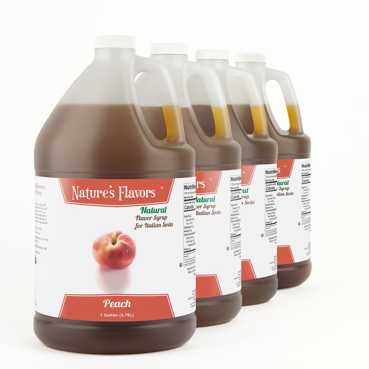 Peach Italian Soda Syrup, Natural