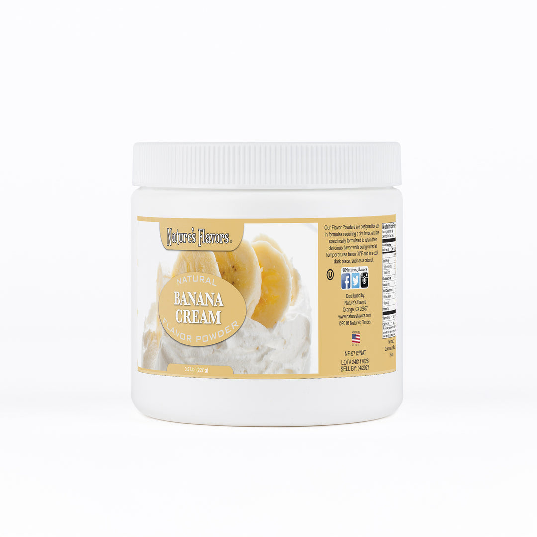 Banana Cream Flavor Powder, Natural