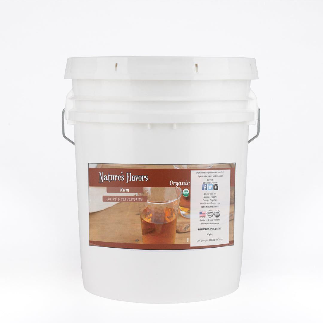 Organic Rum Coffee and Tea Flavor Without Diacetyl