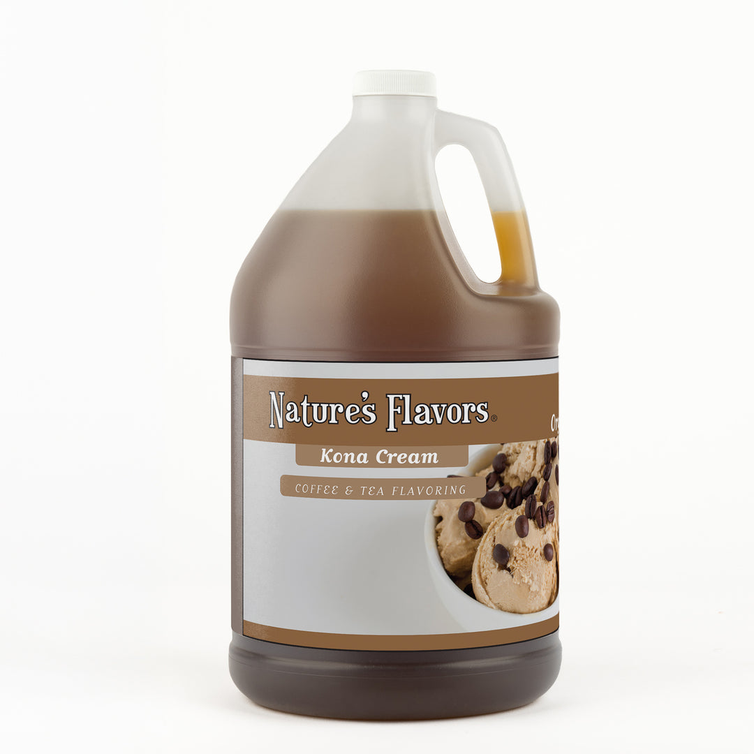 Organic Kona Cream Coffee and Tea Flavoring Without Diacetyl