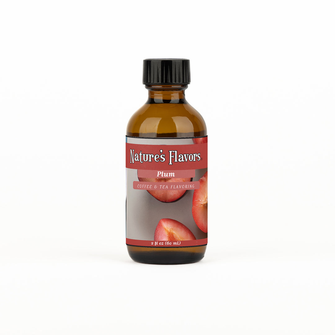 Organic Plum Coffee and Tea Flavor Without Diacetyl