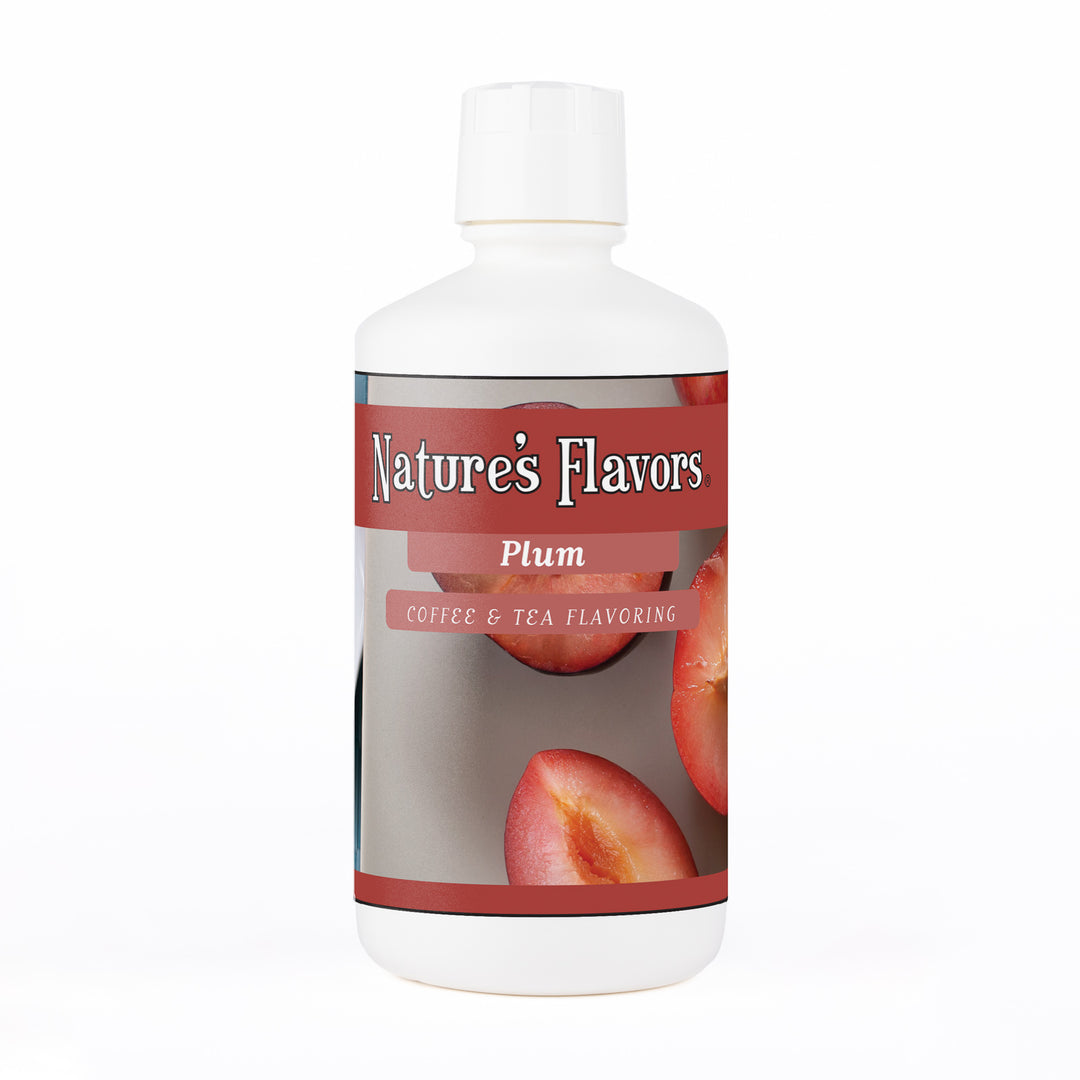 Organic Plum Coffee and Tea Flavor Without Diacetyl