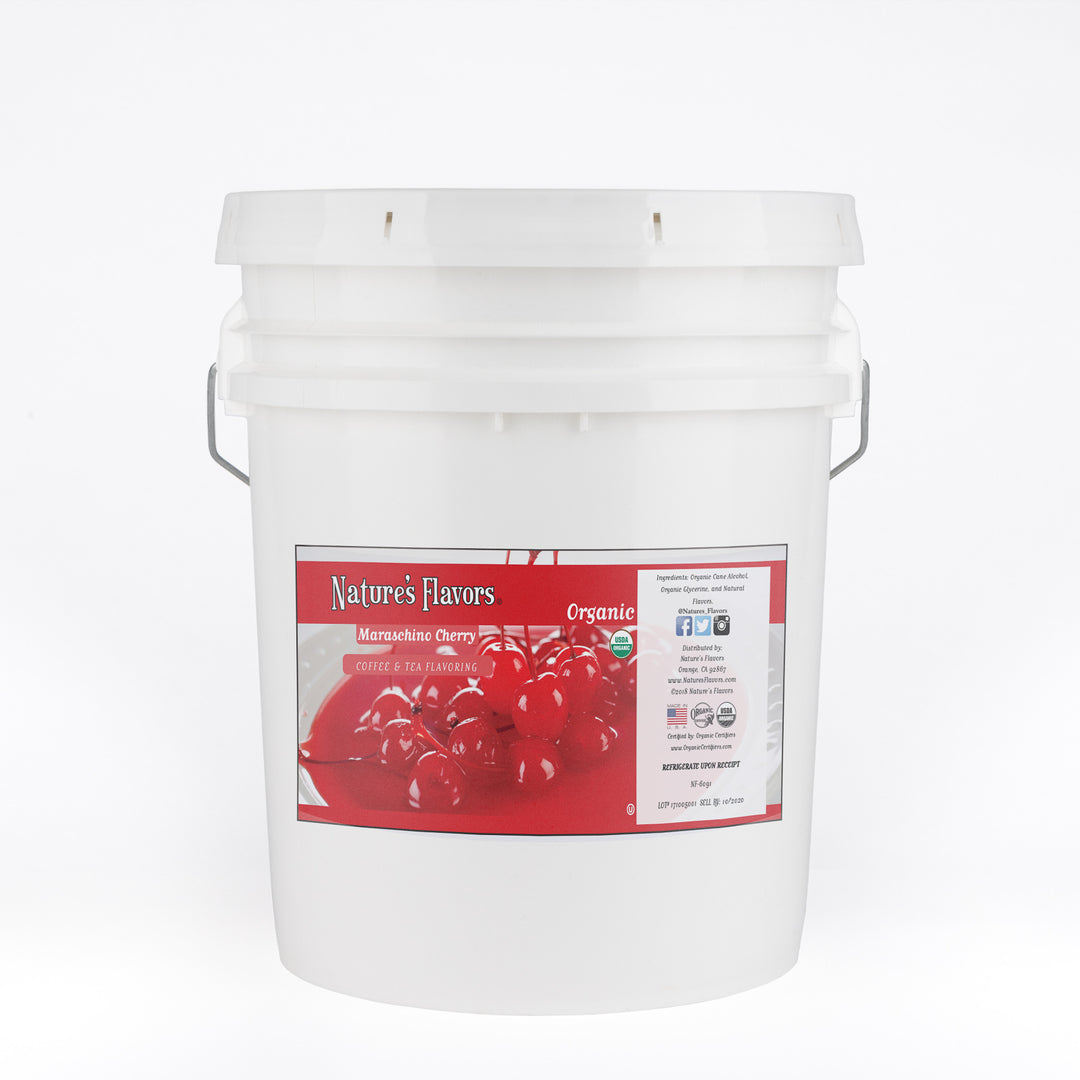 Organic Maraschino Cherry Coffee and Tea Flavor Without Diacetyl
