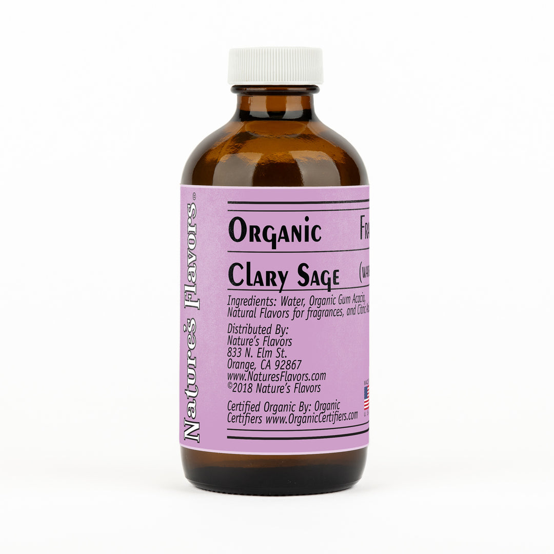 Organic Clary Sage Fragrance Emulsion with Floral Notes (Water Soluble)