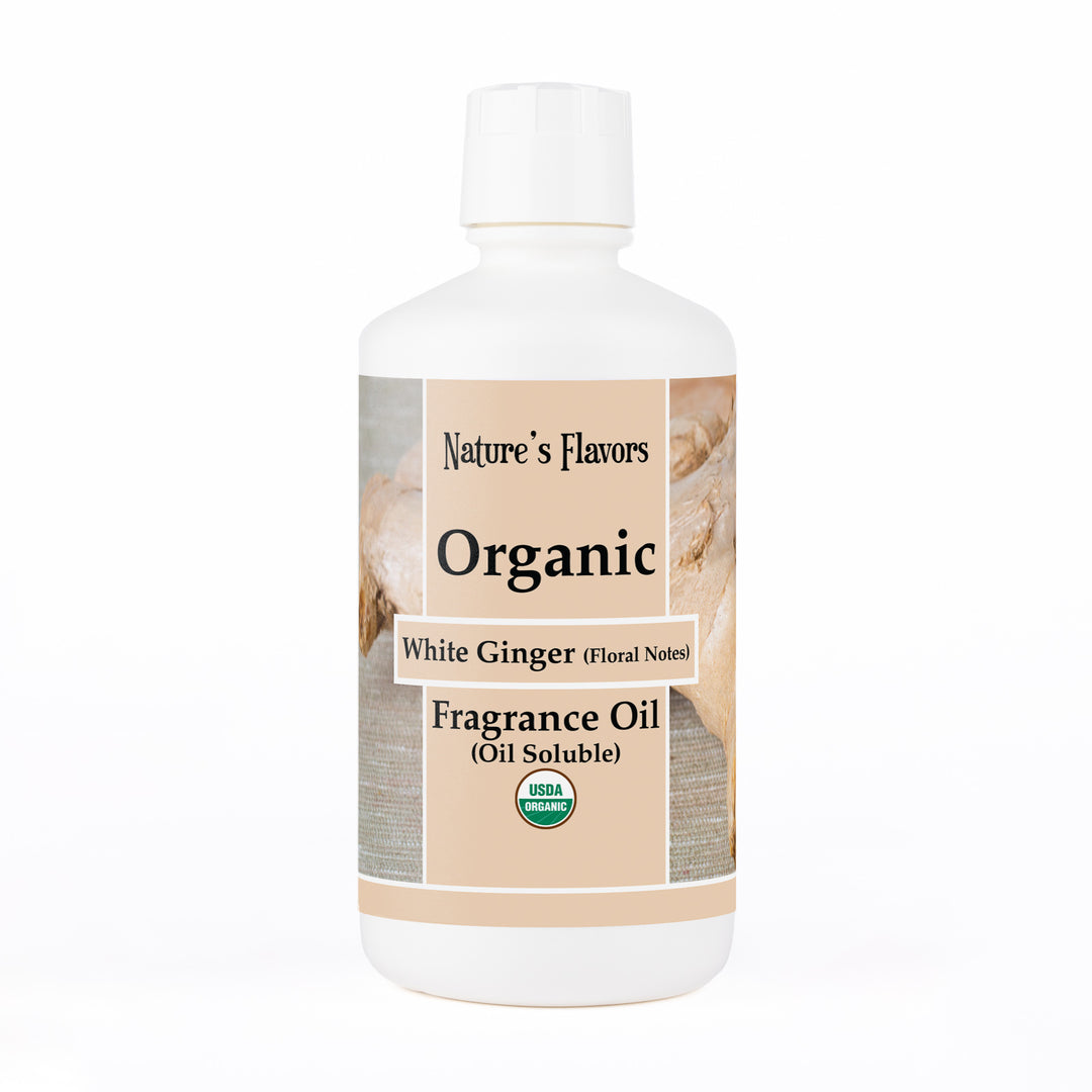 White Ginger Fragrance Oil With Floral Notes (Oil Soluble), Organic