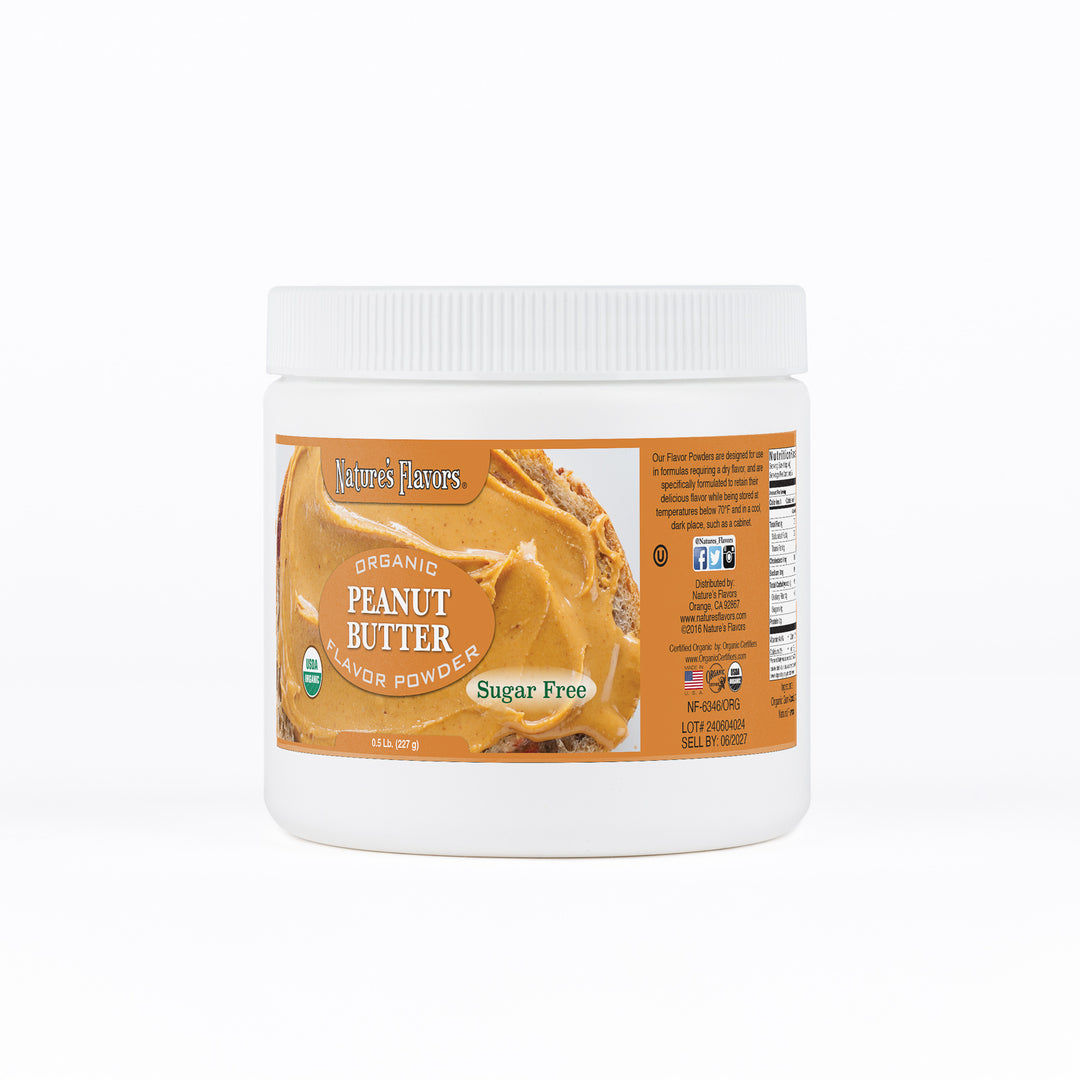 Peanut Butter Flavor Powder (Sugar-Free), Organic