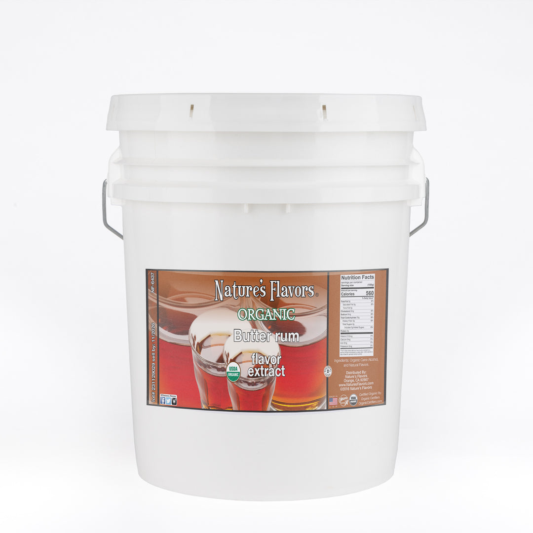Organic Butter Rum Flavor Extract Without Diacetyl