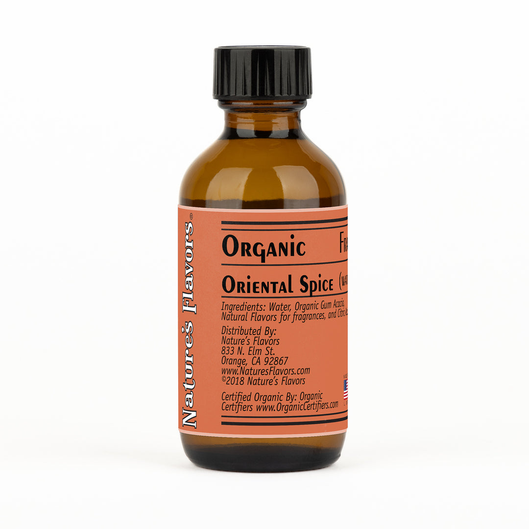 Organic Oriental Spice Fragrance Emulsion with Floral Notes (Water Soluble)