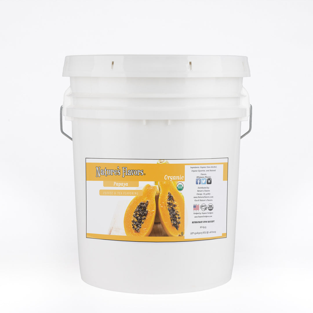 Organic Papaya Coffee and Tea Flavor Without Diacetyl