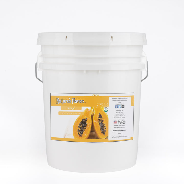 Organic Papaya Coffee and Tea Flavor Without Diacetyl