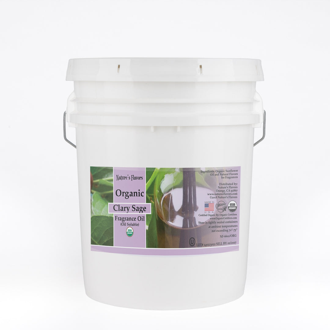 Clary Sage Fragrance Oil (Oil Soluble), Organic
