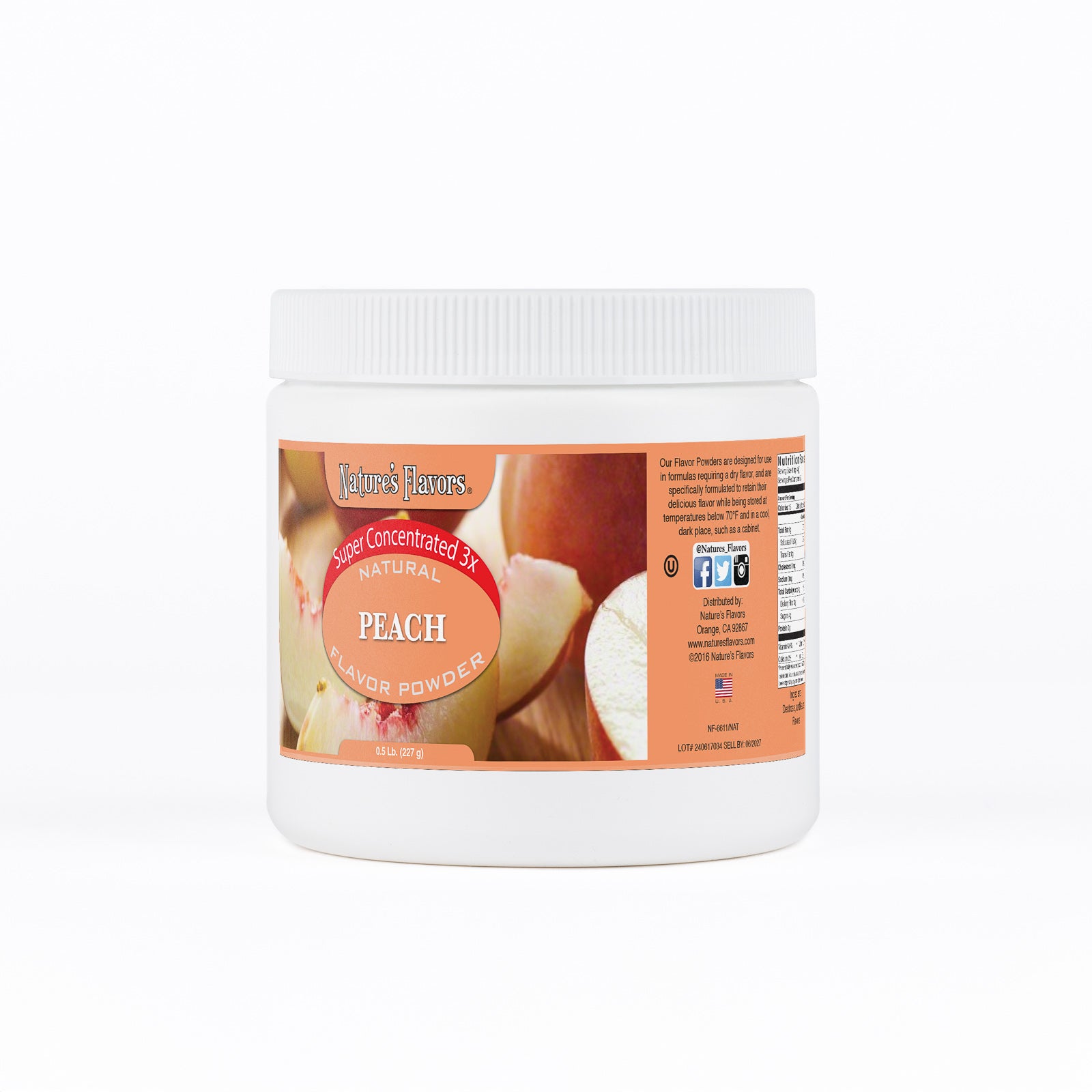 Peach Super Concentrated Flavor Powder (3X Fold) – Nature's Flavors