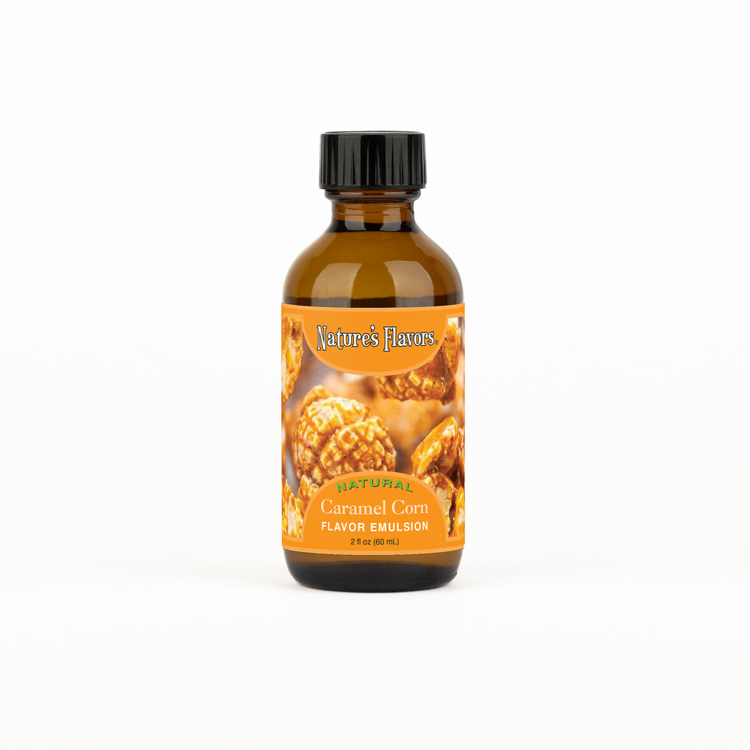 Caramel Corn Flavor Emulsion for High Heat Applications
