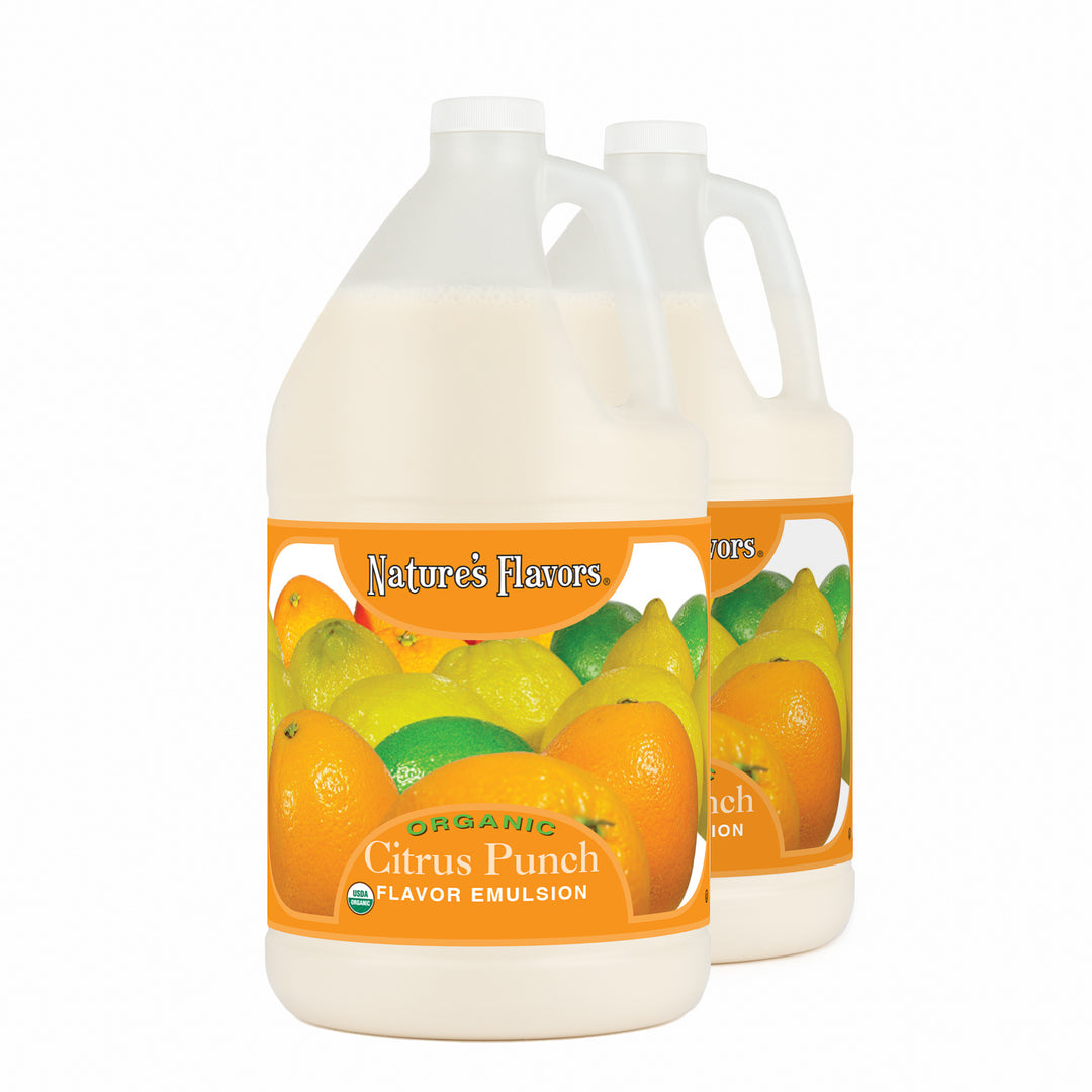 Citrus Punch Flavor Emulsion for High Heat Applications, Organic