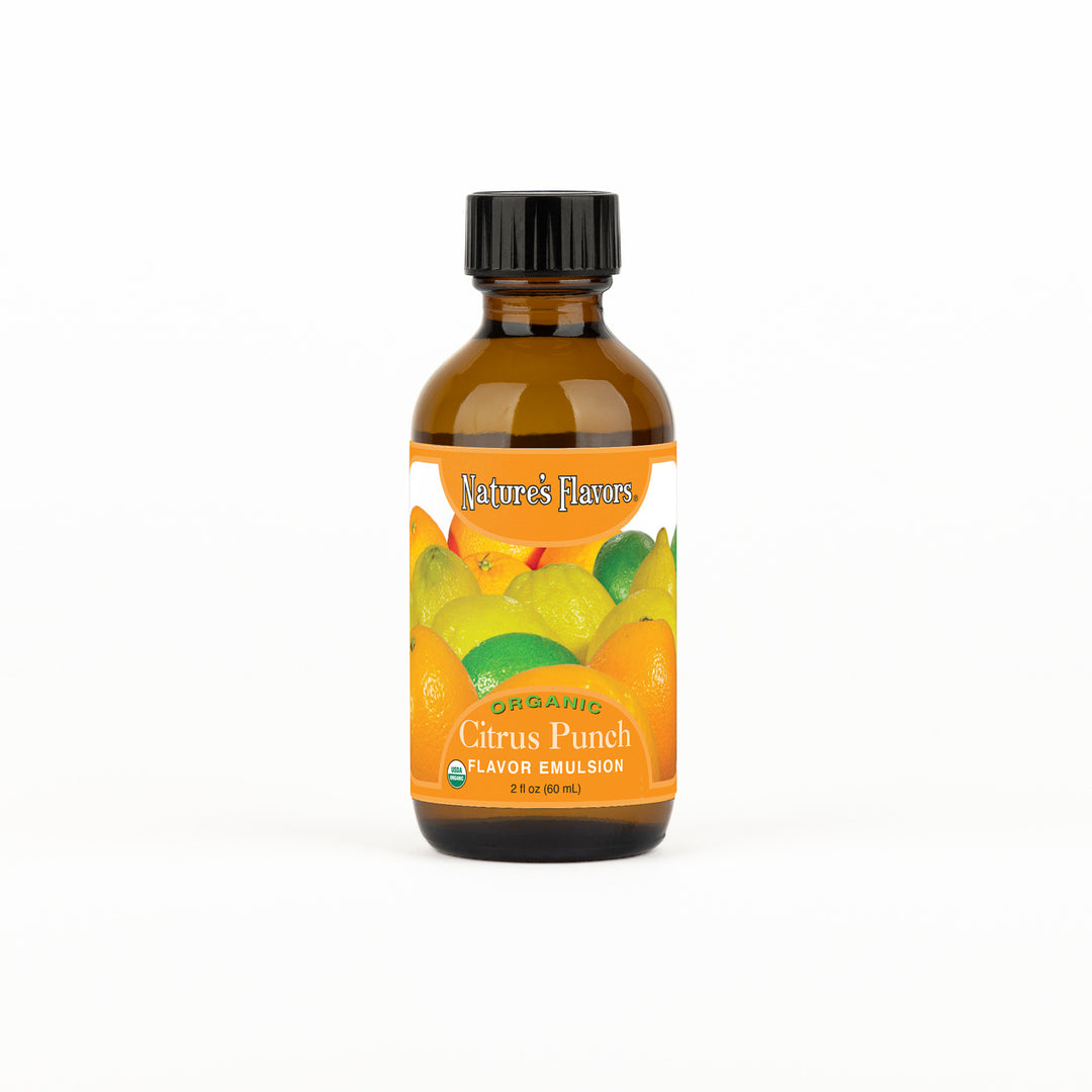 Citrus Punch Flavor Emulsion for High Heat Applications, Organic