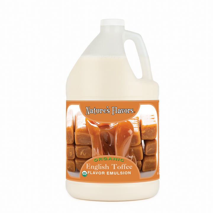 English Toffee Flavor Emulsion for High Heat Applications, Organic