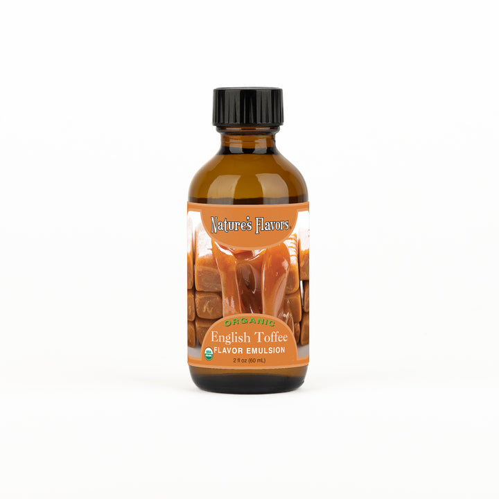 English Toffee Flavor Emulsion for High Heat Applications, Organic