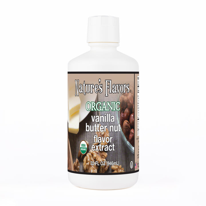 Organic Vanilla Butter Nut Flavor Extract Without Diacetyl