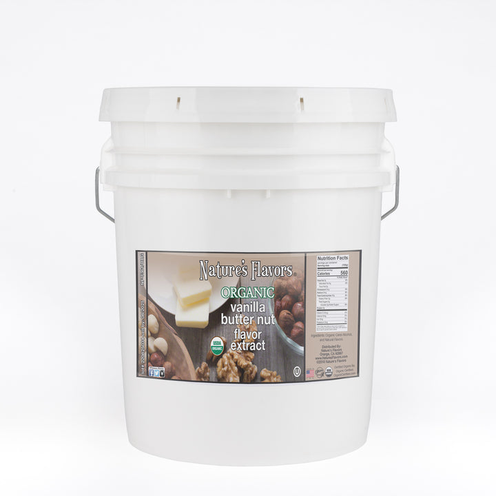 Organic Vanilla Butter Nut Flavor Extract Without Diacetyl